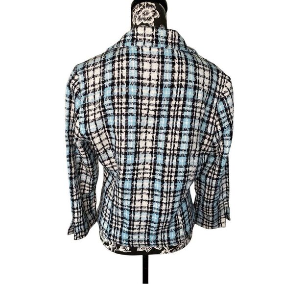 No Boundaries Tweed Blazer Suit Jacket Formal Career Occupational Workwear Work - Picture 2 of 9